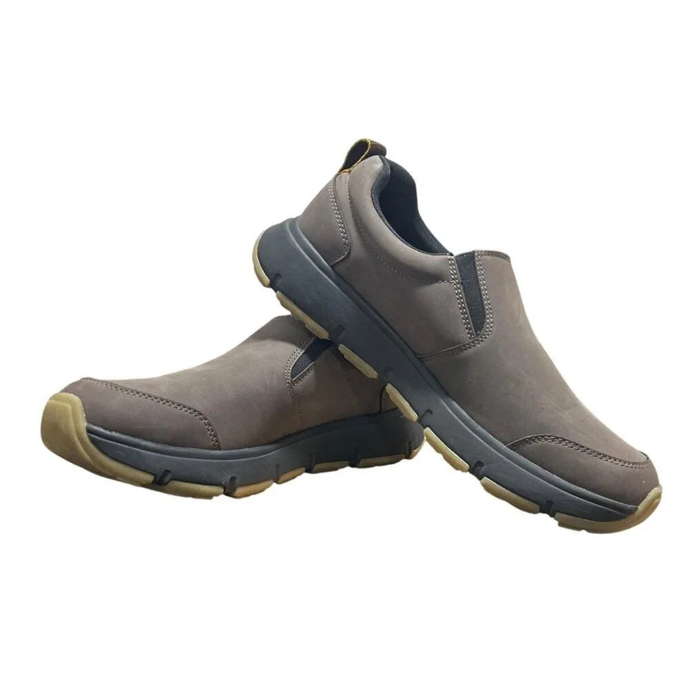 New In Box Gerry Mens Size 12 Brown Faux Leather Slide On Moc II Sneakers Shoes